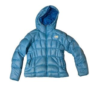 The North Face Blue puffer jacket